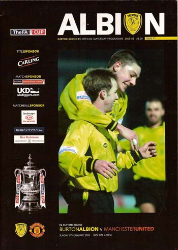 Burton Albion FC v Manchester United FC